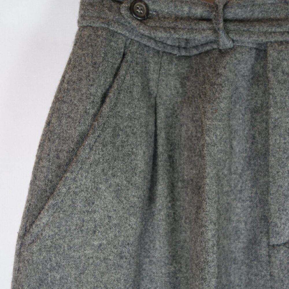 Vintage 1980s Ralph Lauren Thick Wool Maxi Skirt w/ Pockets, Size 10 - Picture 4 of 10